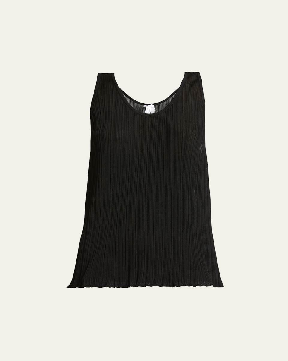 Micro Pleat Tank Top